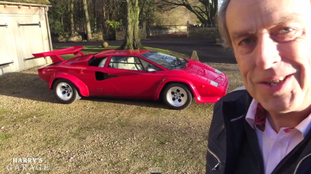 “Harry's Garage: Shows Off Lamborghini Countach”  