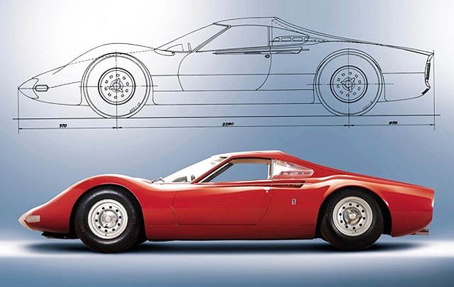 Mobil Konsep Ferrari Dino Orisinal Siap Dilelang 