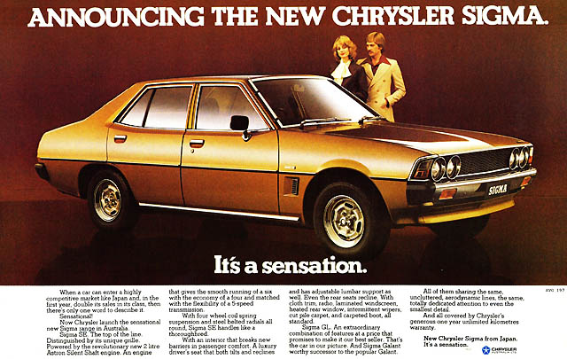 Chrysler Sigma, Mitsubishi Galant Versi Australia (Video)  