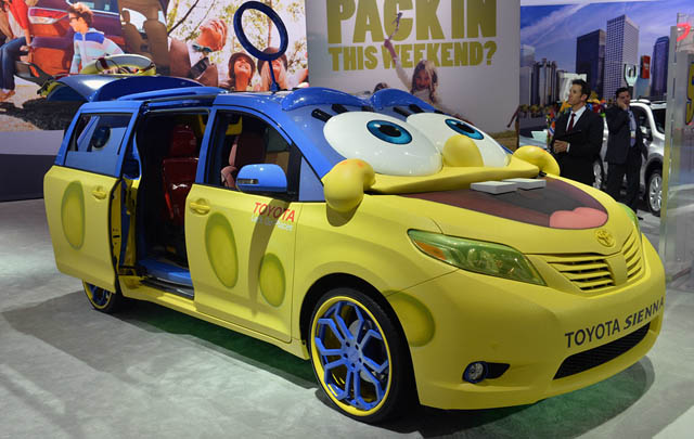 Toyota Hadirkan Sienna 'SpongeBob' di LA Auto Show 2014  