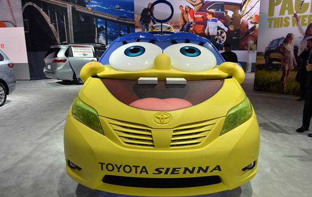 Toyota Hadirkan Sienna 'SpongeBob' di LA Auto Show 2014  