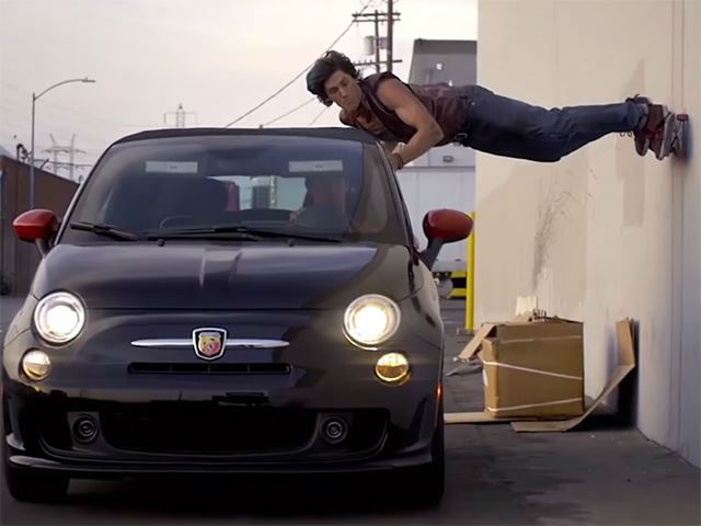 Video: Parkour & Fiat 500 Abarth  