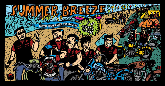 BBMC Jakarta Chapter Gelar Ultah ke-7, Summer Breeze di Pantai Tegal Papak  