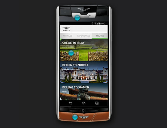 “Vertu for Bentley”: Smartphone Premium US$ 16.000  