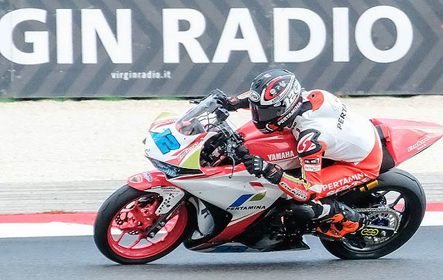 Ali Adrian, Tampil Luar Biasa di World Supersport 300 Misano