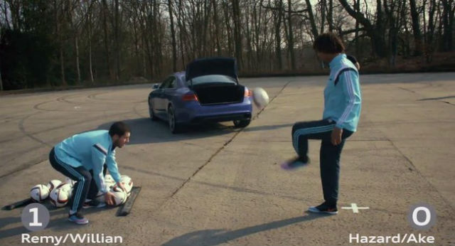 Cara Superstar Chelsea dan Audi Supercar Bersenang-senang  