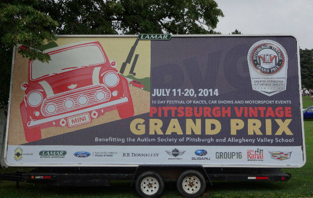 Pittsburgh Vintage Grand Prix: Cara SCCA  Bantu Penderita Autis  