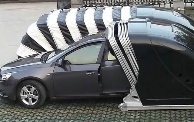 Wah, Garasi Portabel Ini Bisa Jadi Solusi Praktis Mobil Anda!  