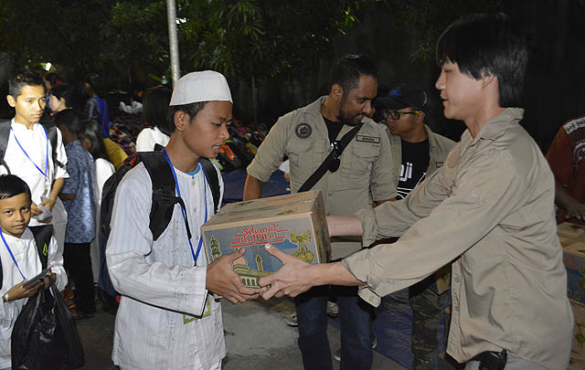Layani 1.700 Anak Yatim, Member MJI Tetap Semangat  