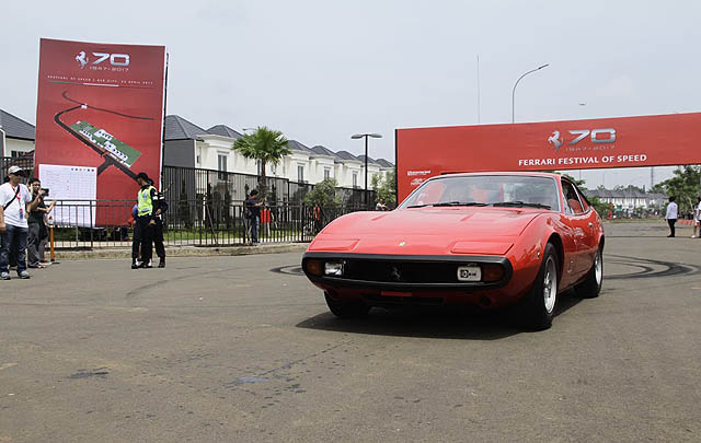Barisan Ferrari Klasik Meriahkan 'Festival of Speed' di BSD  