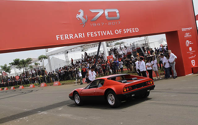 Barisan Ferrari Klasik Meriahkan 'Festival of Speed' di BSD  
