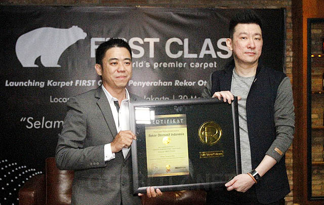Ukuran Paling Tebal, Karpet Mobil First Class Raih Penghargaan ROI  