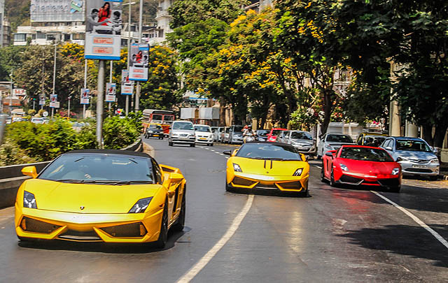 Highlights dari 'Lamborghini Brunch and Drive 2014' Mumbai  