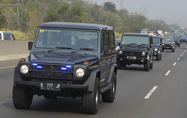 Konvoi 21 Mercedes-Benz G-Class Hadiri Halal Bihalal MJI