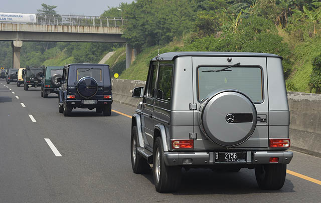 Konvoi 21 Mercedes-Benz G-Class Hadiri Halal Bihalal MJI