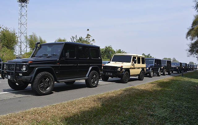 Konvoi 21 Mercedes-Benz G-Class Hadiri Halal Bihalal MJI