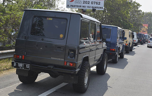Konvoi 21 Mercedes-Benz G-Class Hadiri Halal Bihalal MJI