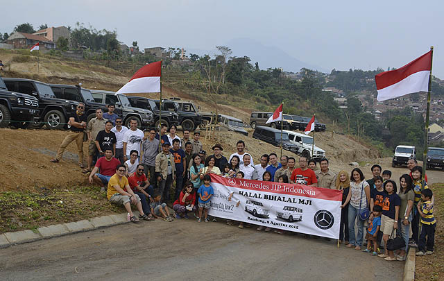Konvoi 21 Mercedes-Benz G-Class Hadiri Halal Bihalal MJI