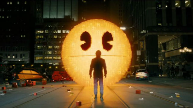 Pertarungan Mini Coopers Versus Pac-Man dalam "Pixels Movie"  