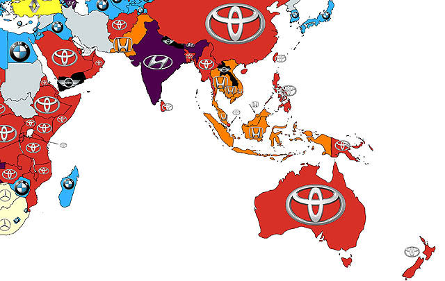 Ini Peta Brand Mobil Paling Banyak Dicari di Google  