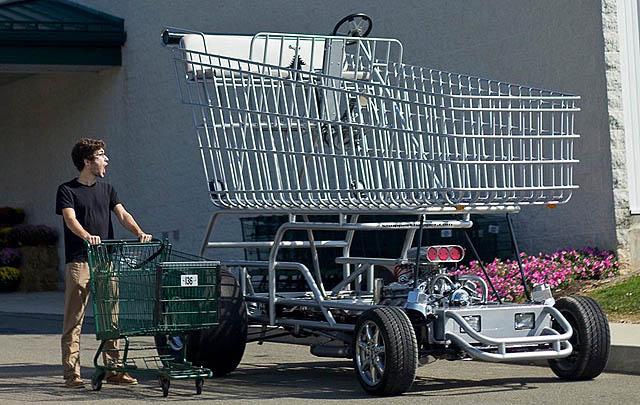 Uniknya 'Shopper Chopper', Kereta Belanja Gaya Hot Rod (Video)  