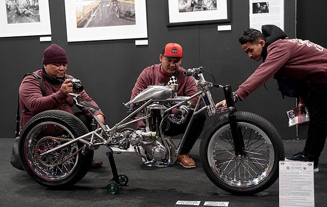 Motor Kustom Kreasi Anak Bangsa Pukau Juri di MBE 2018  