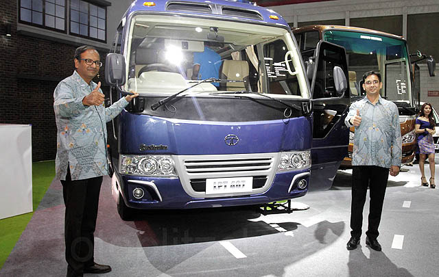IIMS 2017, Tata Motors Bukukan Pesanan 66 Unit Kendaraan  