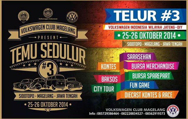 VCM Segera Gelar 'Temu Sedulur VW Indonesia #3'  