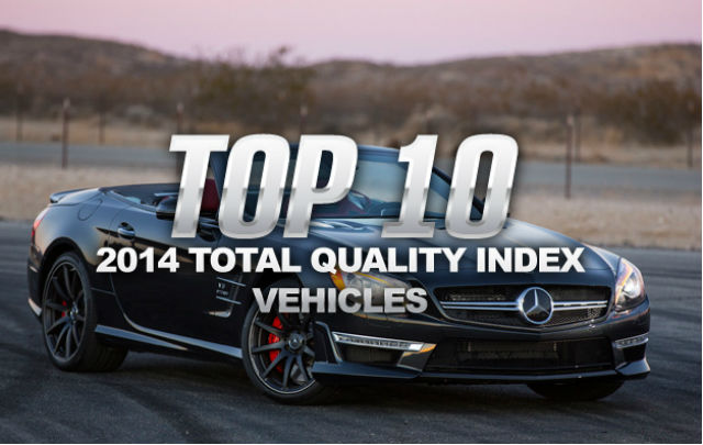 Top 10: “Total Quality Index Vehicles 2014”  