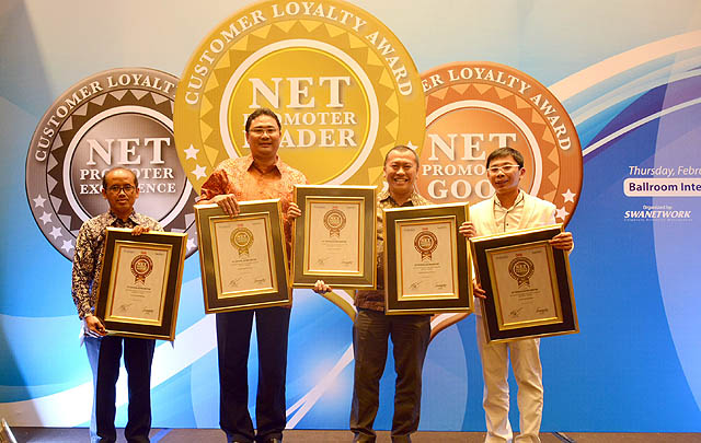 TAM Borong Lima Penghargaan Net Promoter Loyalty Award 2017  