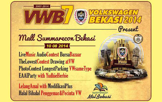 HUT ke-7, Volkswagen Bekasi Siap Gelar Acara Seru  