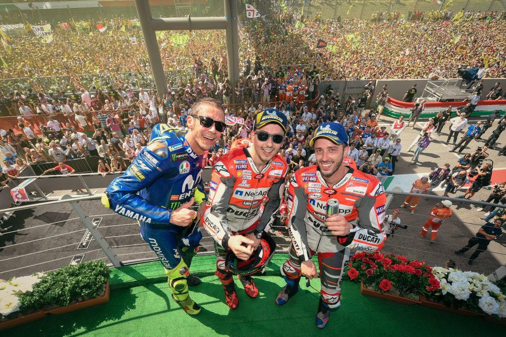 Hasil MotoGP Italia 2018: Ducati Kuasai Podium, Rossi Catat Sejarah  