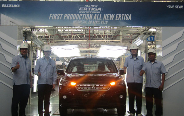 All New Suzuki Ertiga Lakukan Peresmian First Production di Pabrik Cikarang  