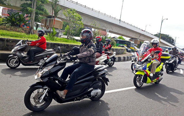 Mudik dengan Sepeda Motor, Fokus Berpikir Positif  