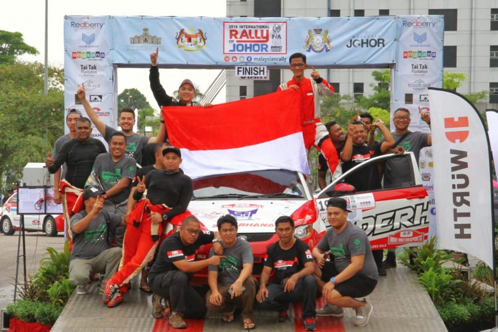Pereli Indonesia Kuasai Podium International Rally of Johor 2018  
