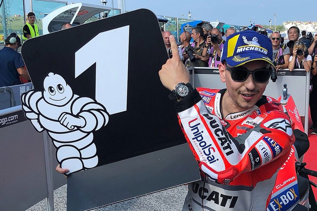 Lorenzo Banggakan Ducati Start Terdepan di MotoGP San Marino  