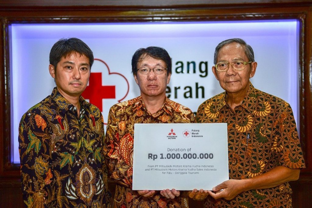 Donasi Group Mitsubishi Untuk Korban Gempa di Sulawesi  