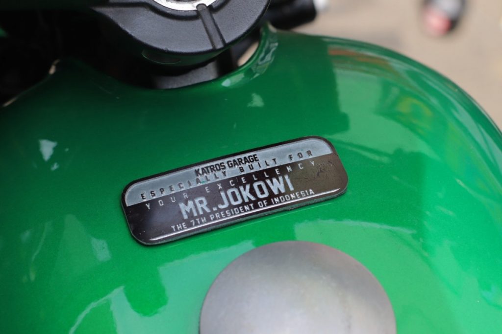 Ini Detail Motor Custom Kawasaki W175 Milik Jokowi  