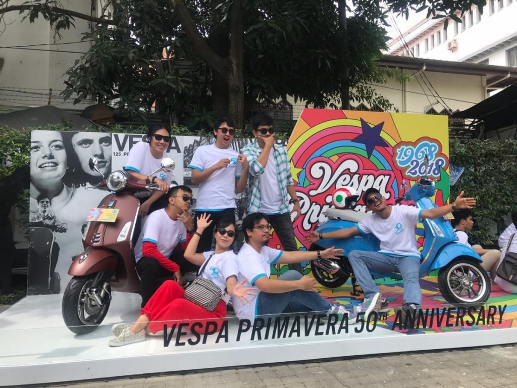 Keseruan Perayaan 50th Vespa Primavera di Kota Medan  