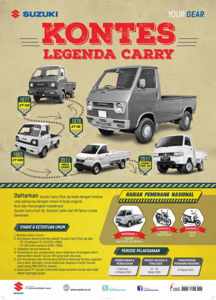 Punya Suzuki Carry? Yuk Ikutan Kontes Legenda Carry!  