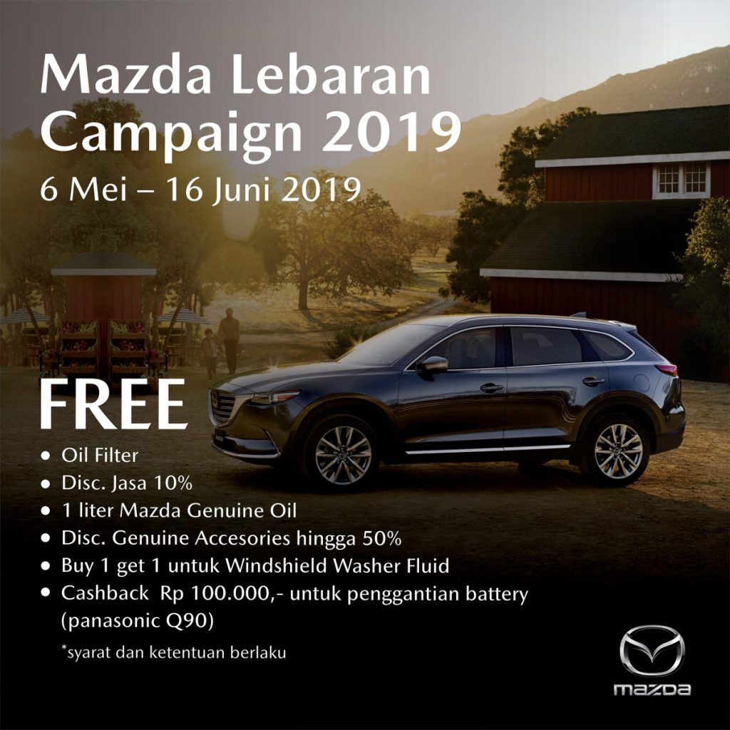 Promo Menarik Mazda Lebaran Campaign 2019  