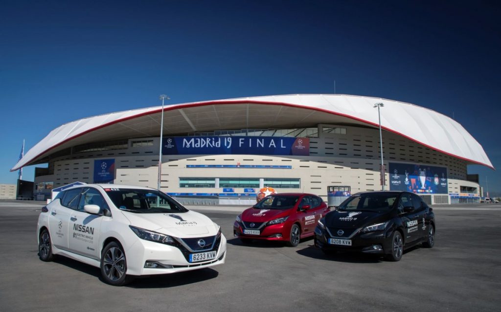 Mobil Listrik Nissan Jadi Kendaraan Official final UEFA Liga Champions  
