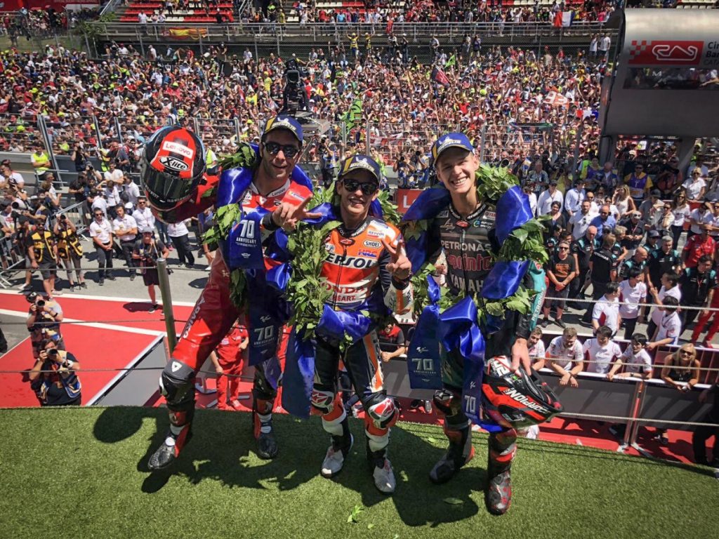 Hasil MotoGP Catalunya 2019: Marquez Pertahankan Rekor dari Fabio  