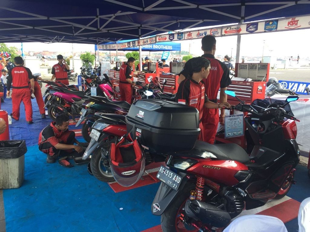 Pengguna Skutik Yamaha Palembang Tumpah di Maxi Yamaha Day 2019  