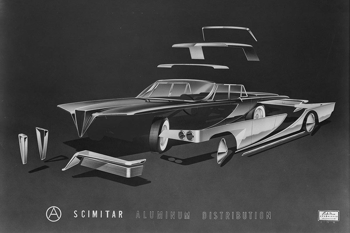 Konsep Retro Unik: Scimitar Cars 1959  