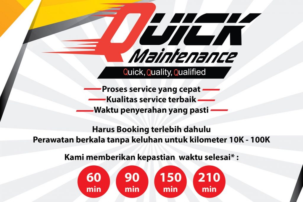 'Quick Maintenance', Hanya Dua Jam Service Mobil Honda  