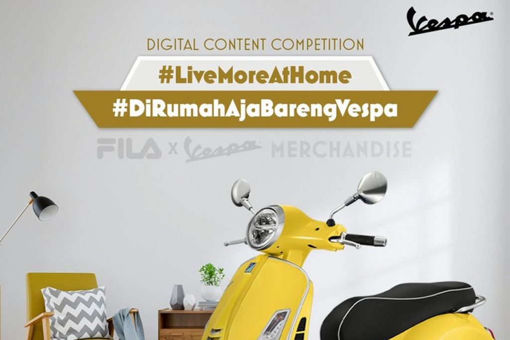 Kompetisi Digital 'Live at Home' Bagi Pecinta Vespa 