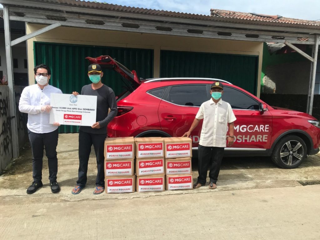 MG Motor Indonesia, Donasikan 10 Ribu APD Lewat Program MG Care #DrivetoShare  