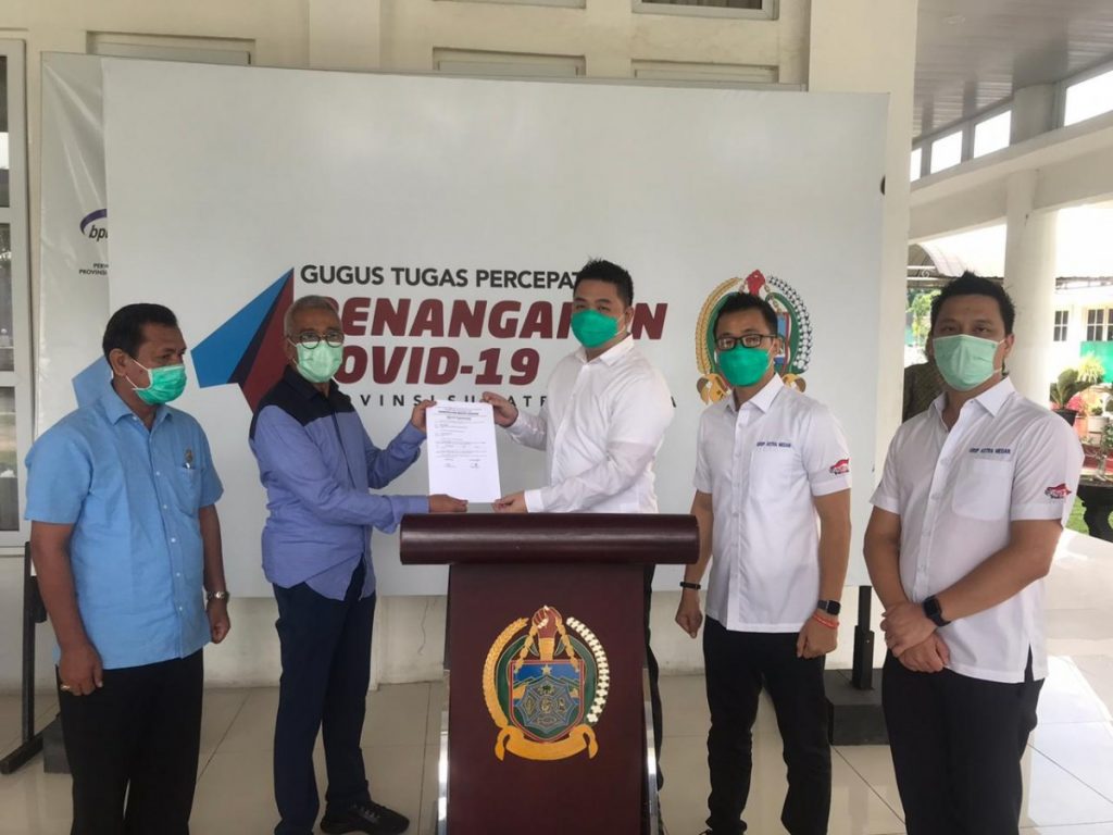 Grup Astra Medan Serahkan 2 Ventilator untuk Sumatera Utara 