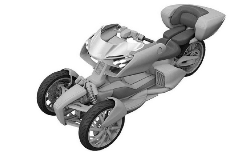 Yamaha Ciptakan Motor Konsep Roda 3 Bermesin Hybrid 